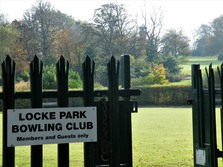 Locke Park bowling greens and areas of grassland